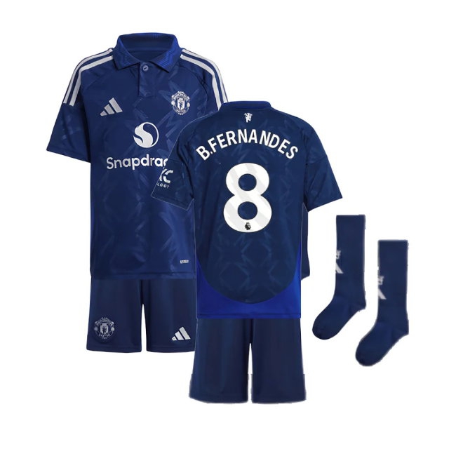 2024-2025 Man Utd Away Mini Kit (B.Fernandes 8) — Buy Now