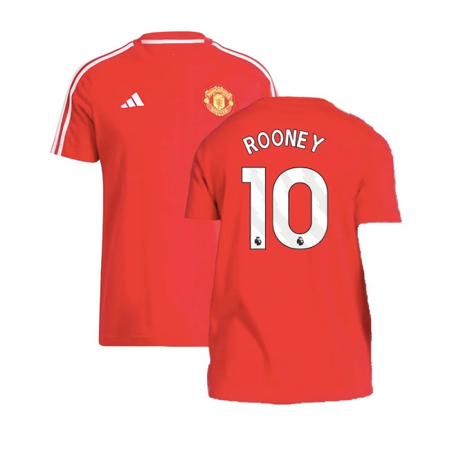 2024-2025 Man Utd DNA Tee (Red) (Rooney 10) — Shop Now