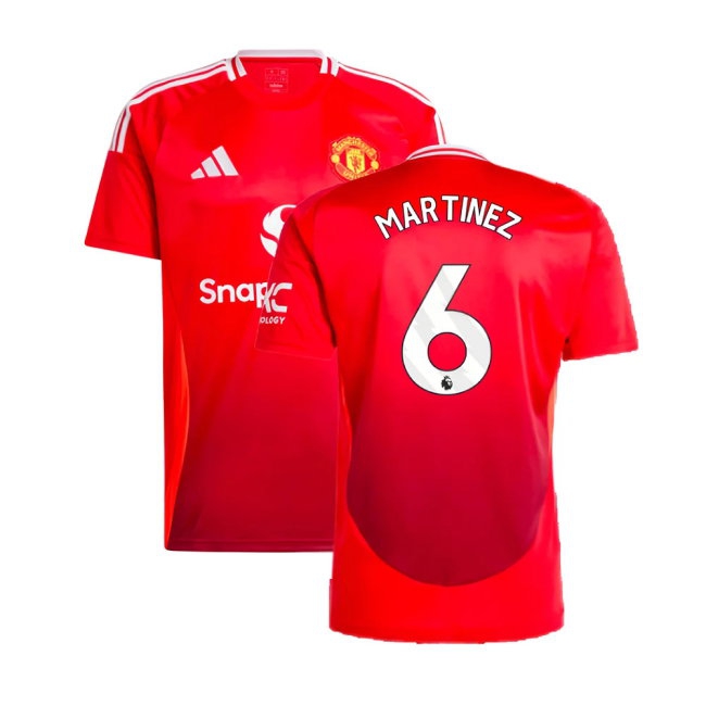 2024-2025 Man Utd Home Shirt (Martinez 6) — Buy Now