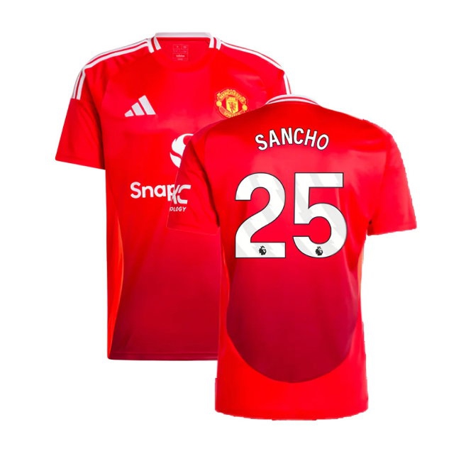 2024-2025 Man Utd Home Shirt (Sancho 25) — Buy Now