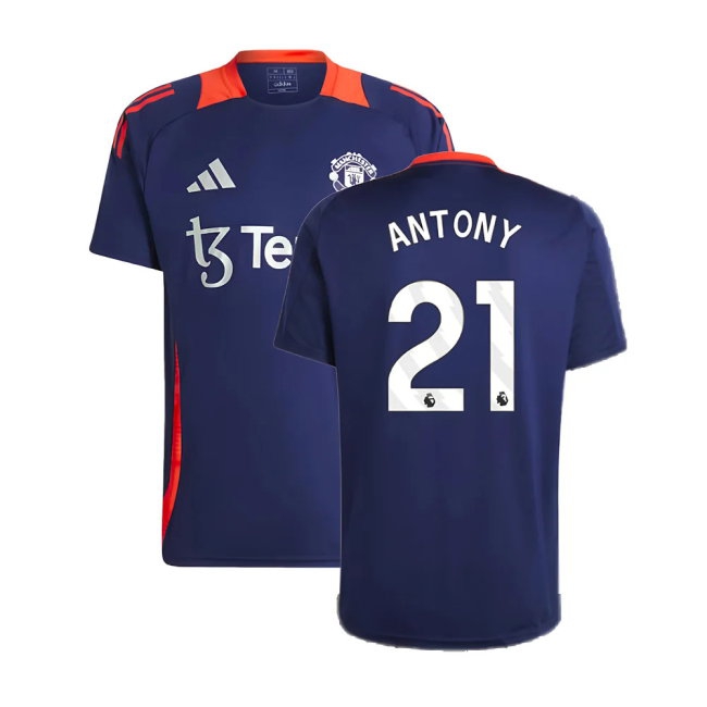 2024-2025 Man Utd Training Jersey (Night Indigo) (Antony 21) — Shop Online