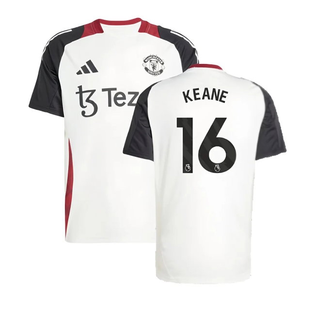 2024-2025 Man Utd Training Jersey (Off White) (Keane 16) — Buy Online