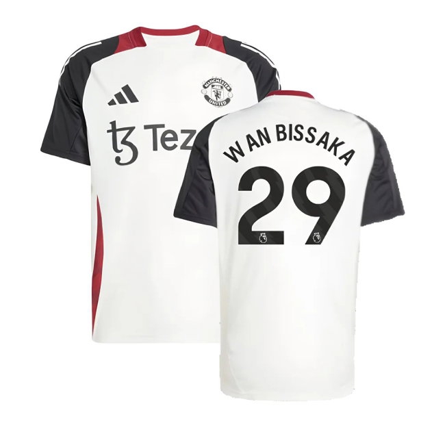 2024-2025 Man Utd Training Jersey (Off White) (Wan Bissaka 29) — Buy Now
