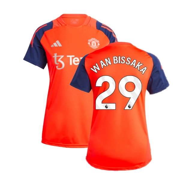 2024-2025 Man Utd Training Jersey (Red) - Womens (Wan Bissaka 29) — Buy Online