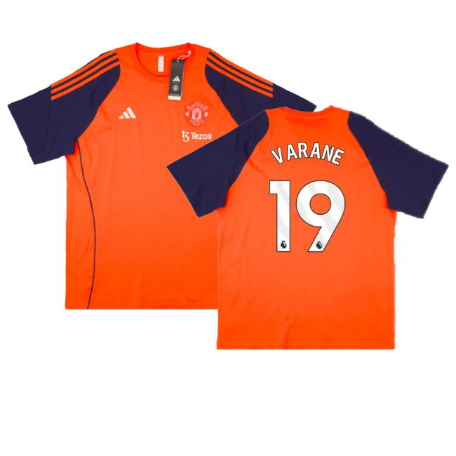 2024-2025 Man Utd Training Tee (Red) (Varane 19) — Shop Online