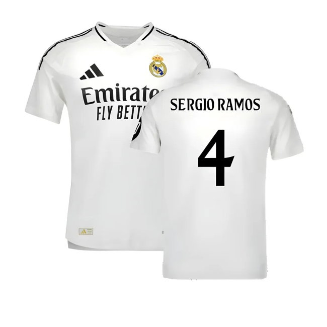 2024-2025 Real Madrid Player Version Home Shirt (Sergio Ramos 4) — Shop Now