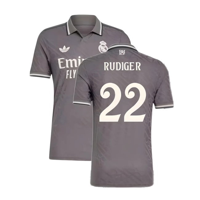 2024-2025 Real Madrid Player Version Third Shirt (Rudiger 22) — Shop Now