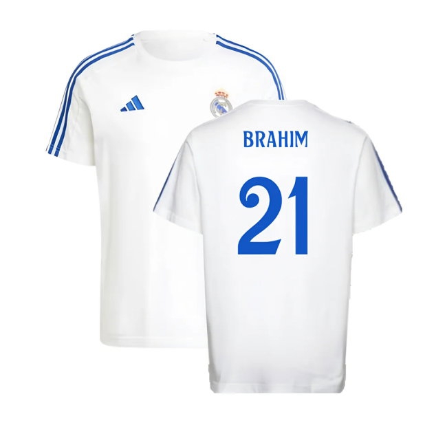 2024-2025 Real Madrid DNA Tee (White) (Brahim 21) — Buy Online