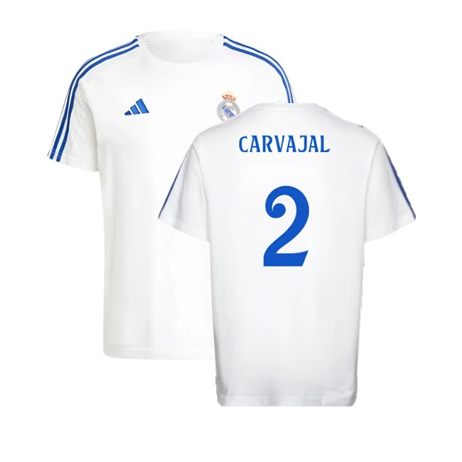 2024-2025 Real Madrid DNA Tee (White) (Carvajal 2) — Shop Online