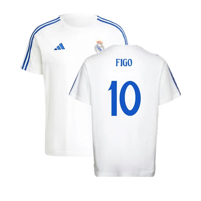 2024-2025 Real Madrid DNA Tee (White) (Figo 10) — Buy Online
