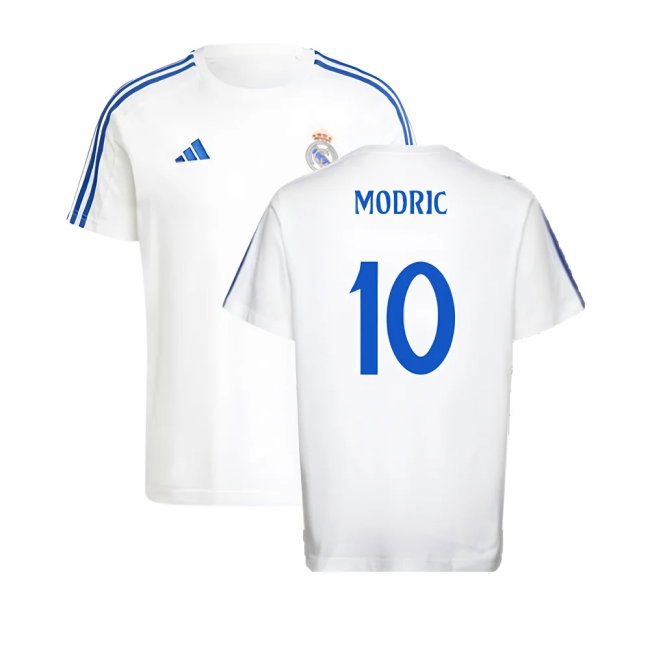 2024-2025 Real Madrid DNA Tee (White) (Modric 10) — Shop Now