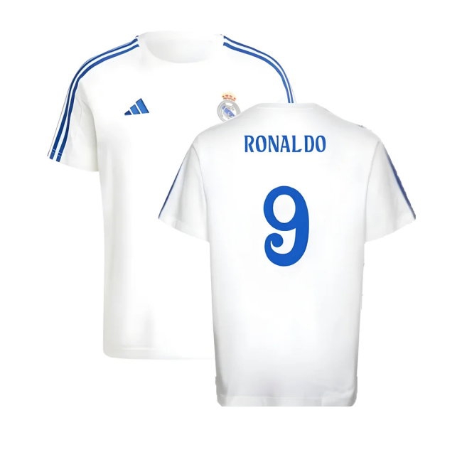 2024-2025 Real Madrid DNA Tee (White) (Ronaldo 9) — Buy Online