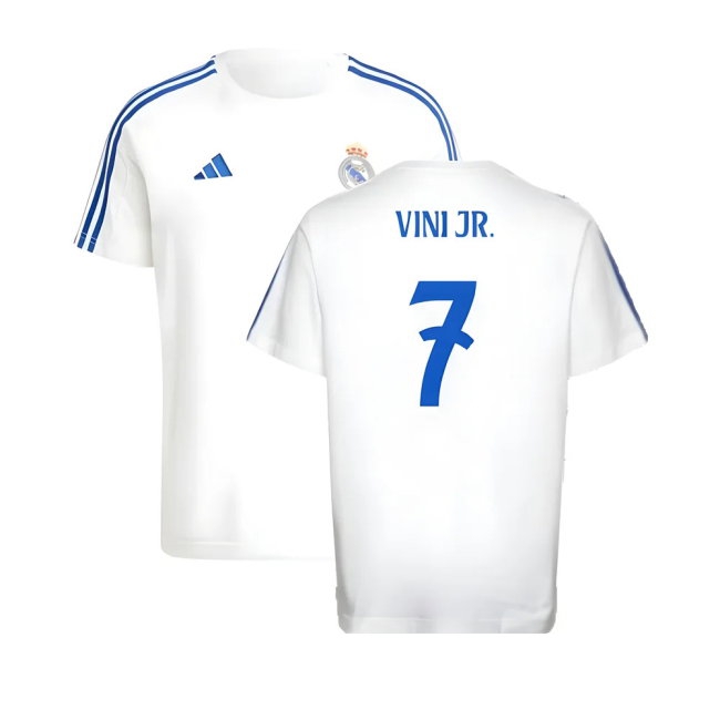2024-2025 Real Madrid DNA Tee (White) (Vini Jr. 7) — Buy Online