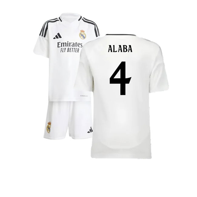 2024-2025 Real Madrid Home Mini Kit (Alaba 4) — Buy Online