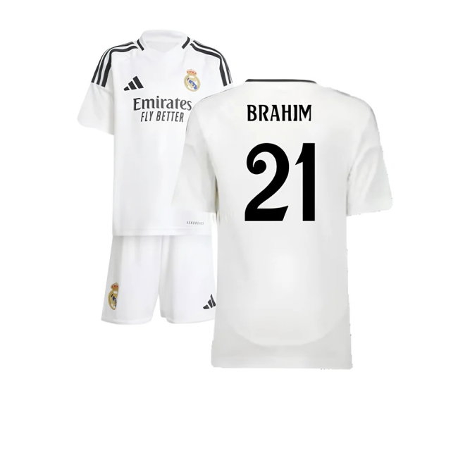 2024-2025 Real Madrid Home Mini Kit (Brahim 21) — Buy Online