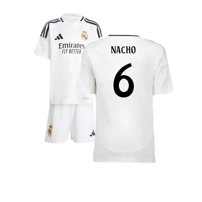 2024-2025 Real Madrid Home Mini Kit (Nacho 6) — Buy Now
