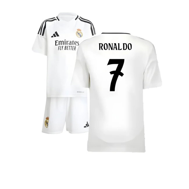 2024-2025 Real Madrid Home Mini Kit (Ronaldo 7) — Shop Now