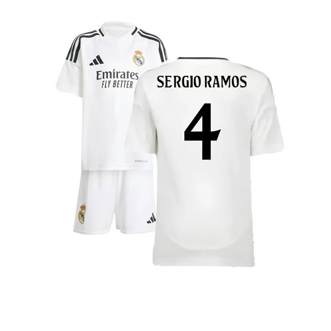 2024-2025 Real Madrid Home Mini Kit (Sergio Ramos 4) — Buy Online