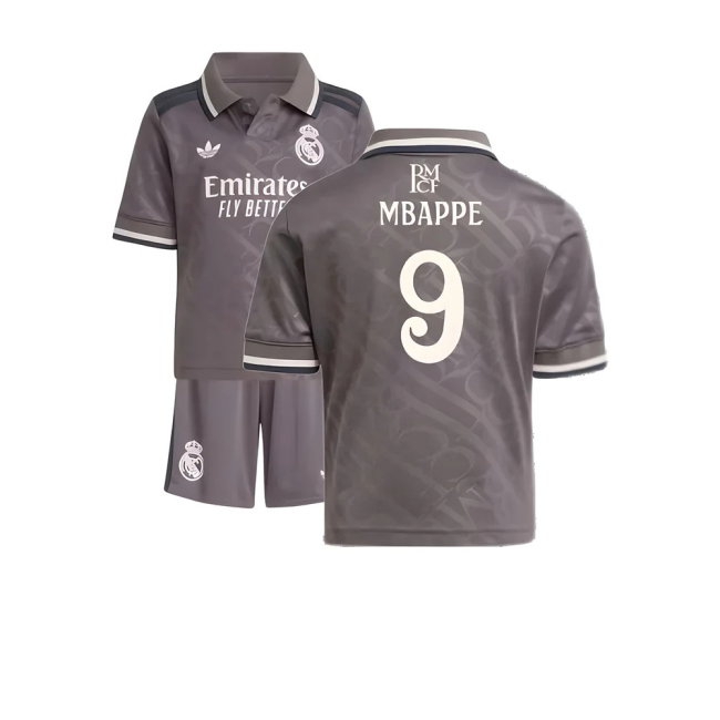 2024-2025 Real Madrid Third Mini Kit (Mbappe 9) — Buy Now