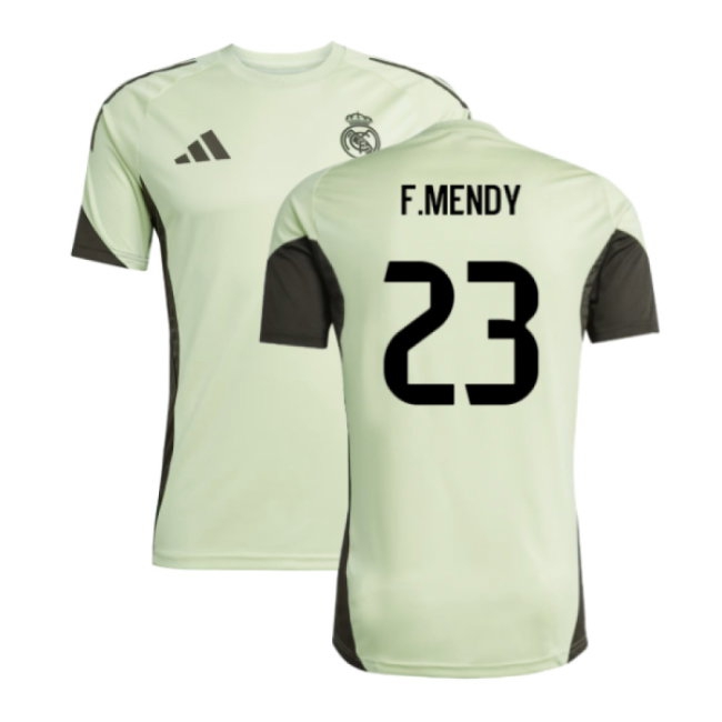 2025-2026 Real Madrid Training Jersey (Almost Lime) (F.Mendy 23) — Buy Now