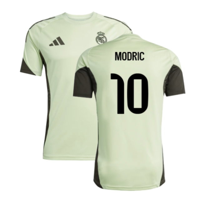 2025-2026 Real Madrid Training Jersey (Almost Lime) (Modric 10) — Buy Online