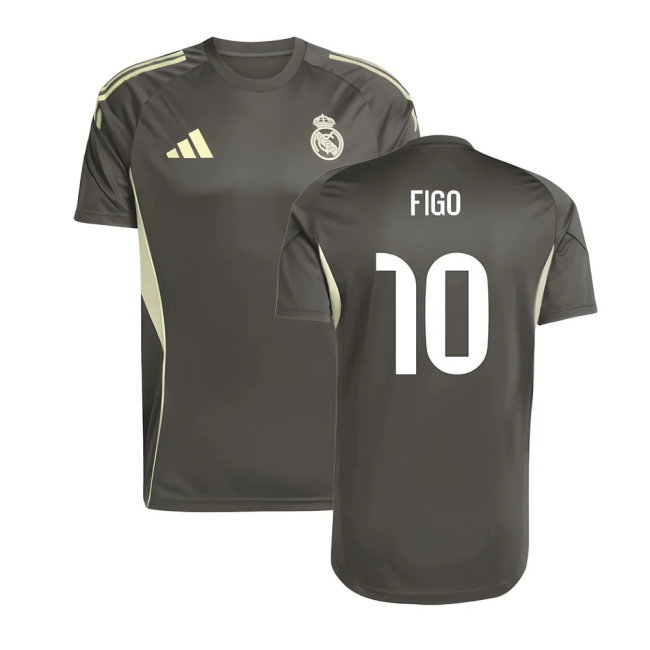 2025-2026 Real Madrid Training Jersey (Utility Grey) (Figo 10) — Shop Online