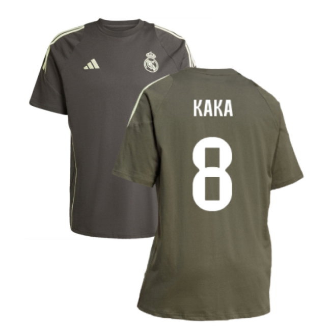 2025-2026 Real Madrid Training Tee (Utility Grey) (Kaka 8) — Shop Now