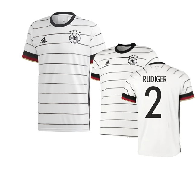 2020-2021 Germany Home Football Shirt (RUDIGER 2) — Buy Online