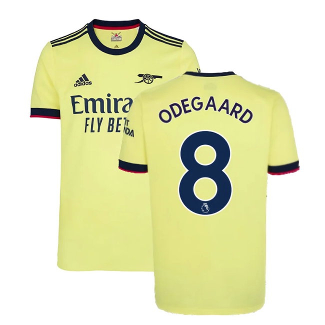 Arsenal 2021-2022 Away Shirt (ODEGAARD 8) — Shop Now
