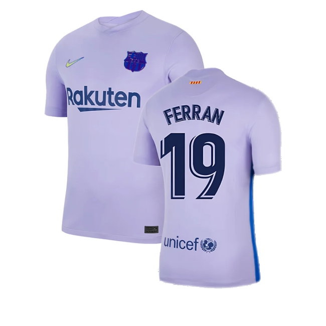 2021-2022 Barcelona Away Shirt (Kids) (FERRAN 19) — Shop Now
