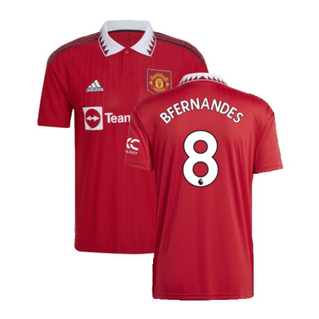 2022-2023 Man Utd Home Shirt (B FERNANDES 8) — Buy Now
