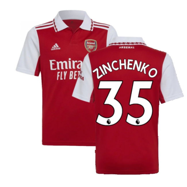 2022-2023 Arsenal Home Shirt (Kids) (ZINCHENKO 35) — Buy Now