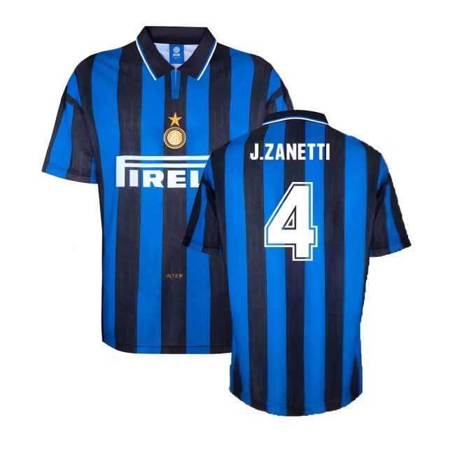 1996 Inter Milan Home Shirt (J.ZANETTI 4) — Buy Now