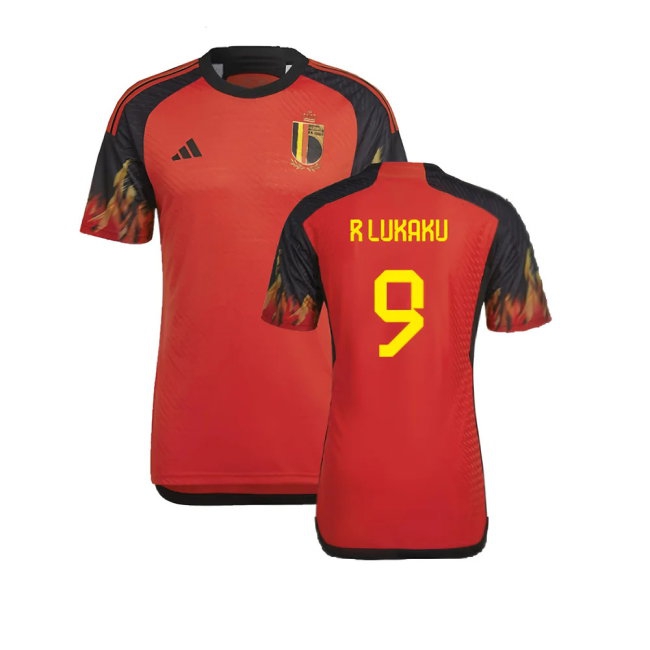 2022-2023 Belgium Player Version Home Shirt (R LUKAKU 9) — Buy Now