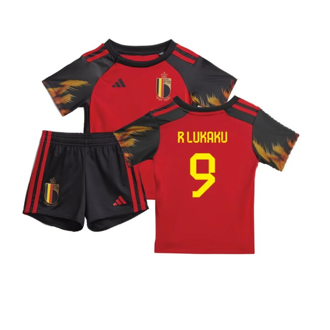2022-2023 Belgium Home Baby Kit (R LUKAKU 9) — Buy Online