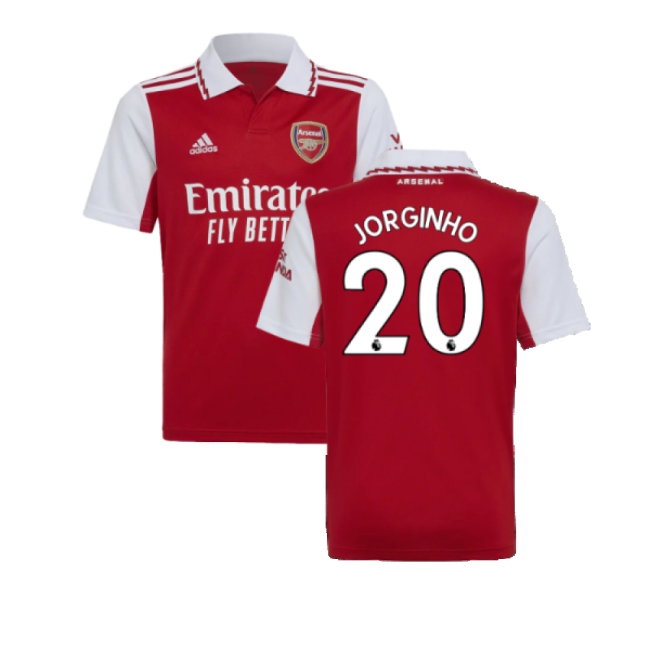 2022-2023 Arsenal Home Shirt (Kids) (Jorginho 20) — Buy Now
