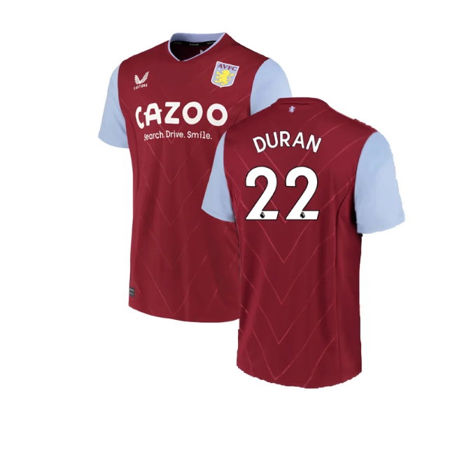 2022-2023 Aston Villa Home Shirt (Duran 22) — Buy Online