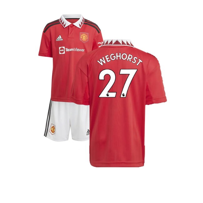 2022-2023 Man Utd Home Mini Kit (Weghorst 27) — Shop Now