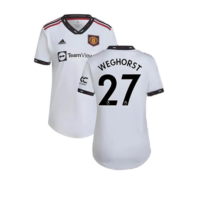 2022-2023 Man Utd Away Shirt (Ladies) (Weghorst 27) — Buy Online