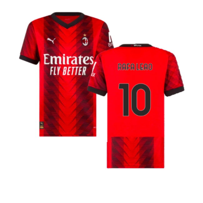 2023-2024 AC Milan Home Shirt (Ladies) (Rafa Leao 10) — Buy Now
