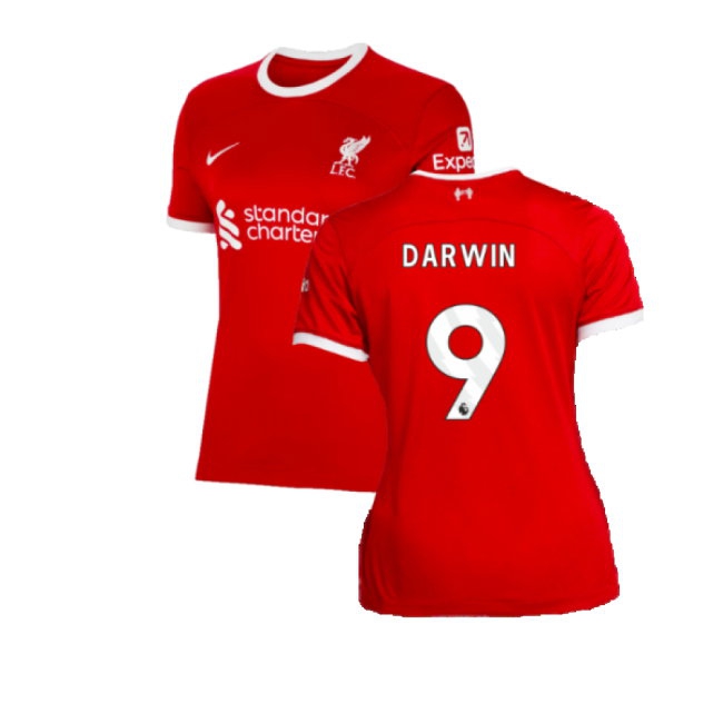 2023-2024 Liverpool Home Shirt (Ladies) (Darwin 9) — Shop Now