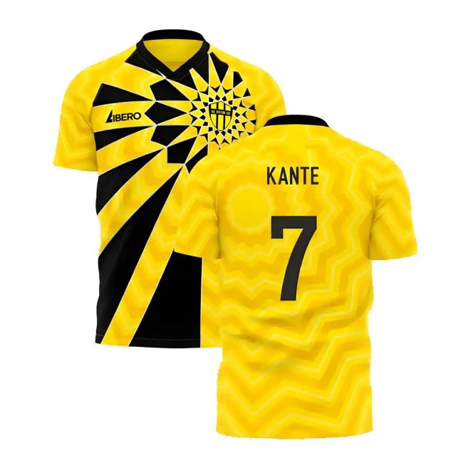 Al-Ittihad 2025-2026 Home Concept Football Kit (Libero) - Kids (Long Sleeve) (Kante 7) — Buy Now