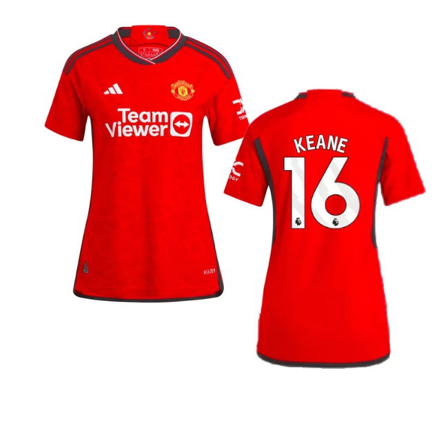 2023-2024 Man Utd Player Version Home Shirt (Ladies) (Keane 16) — Shop Now