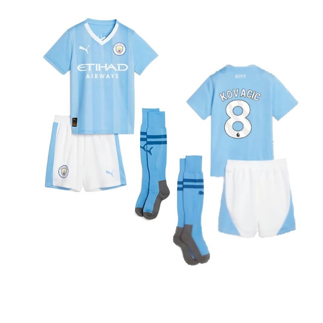2023-2024 Man City Home Mini Kit (Kovacic 8) — Buy Online