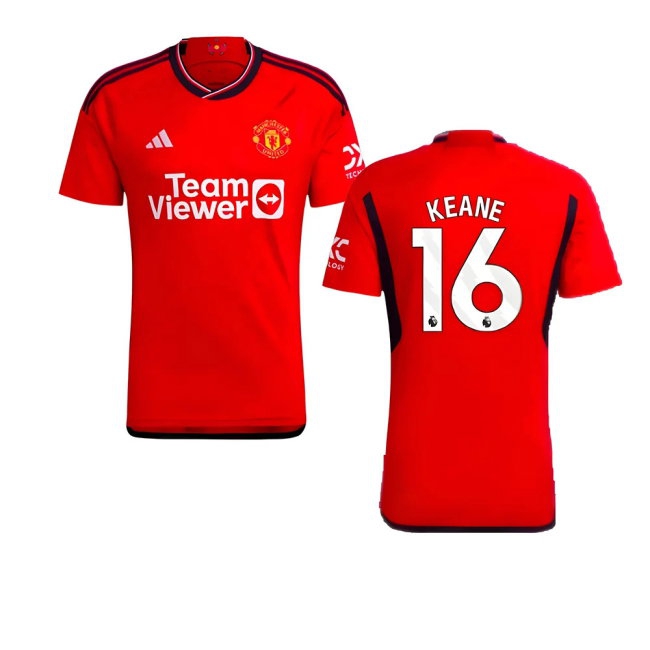 2023-2024 Man Utd Home Shirt (Keane 16) — Shop Online