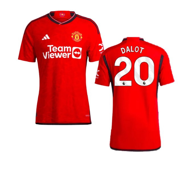 2023-2024 Man Utd Player Version Home Shirt (Dalot 20) — Buy Online