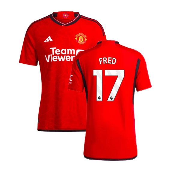 2023-2024 Man Utd Player Version Home Shirt (Fred 17) — Shop Now
