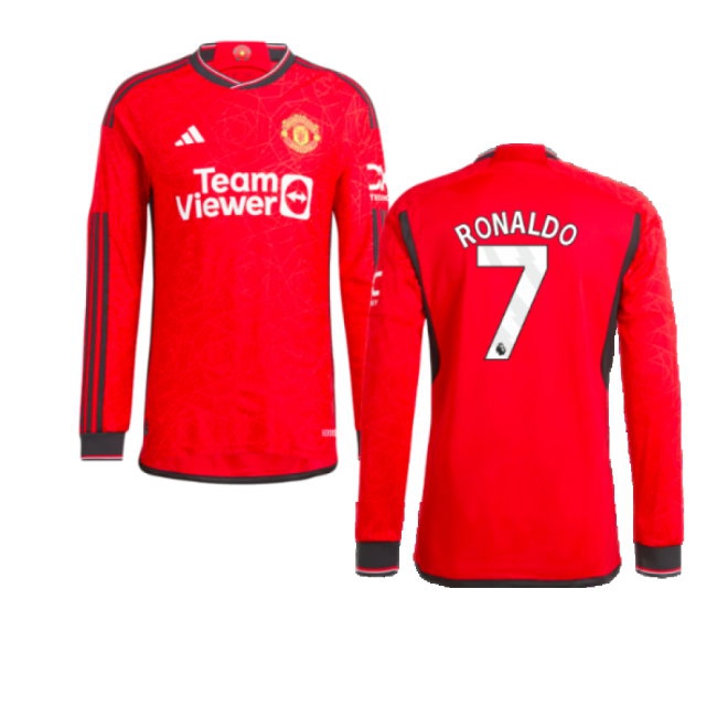 2023-2024 Man Utd Long Sleeve Home Shirt (Ronaldo 7) — Shop Now