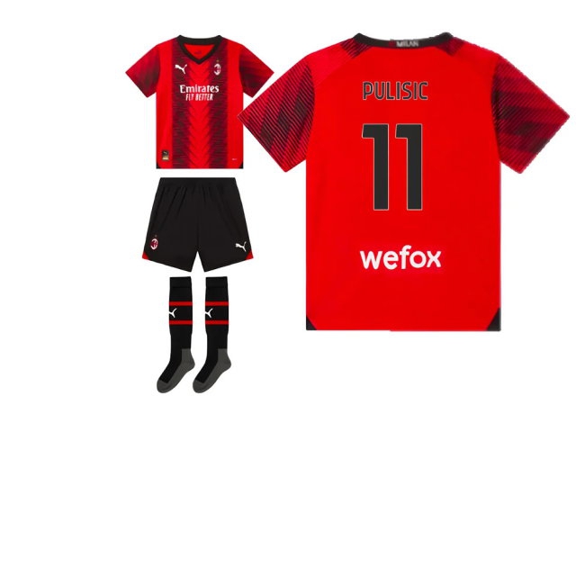 2023-2024 AC Milan Home Mini Kit (Pulisic 11) — Buy Now