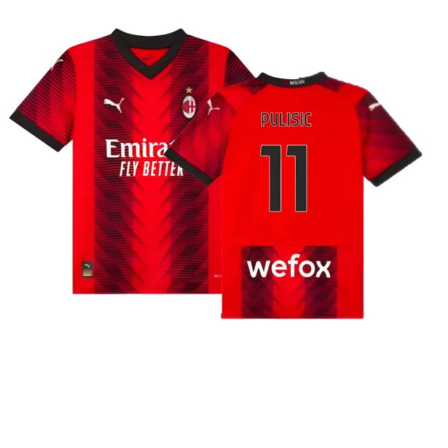2023-2024 AC Milan Home Shirt (Kids) (Pulisic 11) — Buy Now
